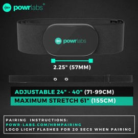Powr Labs Bluetooth and ANT+ Heart Rate Monitor Chest Strap - Compatible with Polar, Garmin, Peloton, Wahoo Powr Labs Bluetooth and ANT+ Heart Rate Monitor Chest Strap - Compatible with Polar, Garmin, Peloton, Wahoo