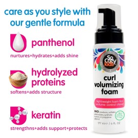 SoCozy Hair Mousse for Kids, Curl Volumizing Foam Mousse for Curly Hair (6 Fl Oz) Enhances Shine & Volume, Gentle Formula with Panthenol, Hydrolyzed Proteins & Keratin, Paraben & Sulfate-Free SoCozy Hair Mousse for Kids, Curl Volumizing Foam Mousse for Curly Hair (6 Fl Oz) Enhances Shine & Volume, Gentle Formula with Panthenol, Hydrolyzed Proteins & Keratin, Paraben & Sulfate-Free