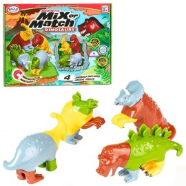 Magnetic Mix or Match Dinosaurs Toy Play Set, 15 Pieces Magnetic Mix or Match Dinosaurs Toy Play Set, 15 Pieces