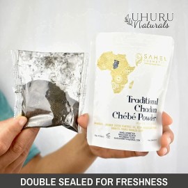Uhuru Naturals Sahel Cosmetics Chebe Powder - Contains All-Natural Ingredients Promotes Strong and Healthy Hair Growth Helps Prevent Breakage Especially Formulated for Dry Hair Available in 4 Sizes Uhuru Naturals Sahel Cosmetics Chebe Powder - Contains All-Natural Ingredients Promotes Strong and Healthy Hair Growth Helps Prevent Breakage Especially Formulated for Dry Hair Available in 4 Sizes