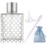 JJKMALL 100ML 3.4oz Glass Spray Bottles for Essential Oils, Perfumes, Empty Clear Mist Spray Bottle with Silver Aluminum Sprayer - (1Pack) 1pc Funnel Filler 1PC 3ml Dropper 1pc Storage Gift Bag