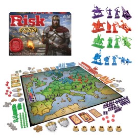 Risk Europe by Winning Moves Games USA, a Medieval Conquest of Europe Complete with Siege Weapons, Archers and Much More, for 2 to 4 Players, Ages 14+ (1232) Risk Europe by Winning Moves Games USA, a Medieval Conquest of Europe Complete with Siege Weapons, Archers and Much More, for 2 to 4 Players, Ages 14+ (1232)