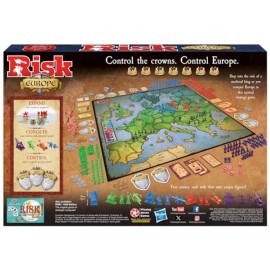 Risk Europe by Winning Moves Games USA, a Medieval Conquest of Europe Complete with Siege Weapons, Archers and Much More, for 2 to 4 Players, Ages 14+ (1232)