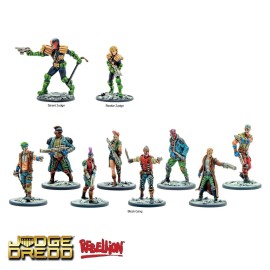 Warlord Judge Dredd I Am The Law Game - Role Playing Strategy Board Games for Adults, Table Top Dystopian Future Strategic Wargaming Kit - Tabletop Sci Fi RPG Without Terrain