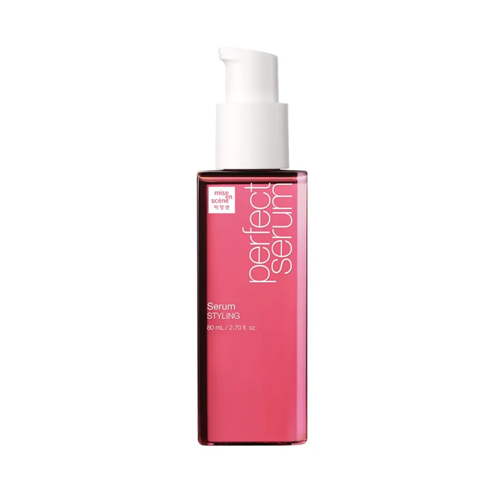 Mise En Scene Perfect Styling Serum for Heat Damage Protection - Hair Serum for holding Bounce, Hair Essence for Long Lasting Curl, Powdery Scent, with Argan Oils, 2.70 fl. Oz Mise En Scene Perfect Styling Serum for Heat Damage Protection - Hair Serum for holding Bounce, Hair Essence for Long Lasting Curl, Powdery Scent, with Argan Oils, 2.70 fl. Oz