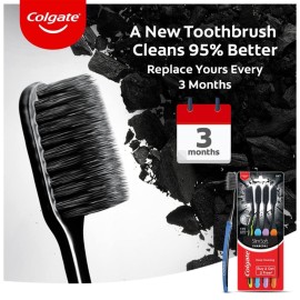 Colgate Slim Soft Charcoal Toothbrush (Buy 2 Get 2 Free) - 4 Pcs Colgate Slim Soft Charcoal Toothbrush (Buy 2 Get 2 Free) - 4 Pcs