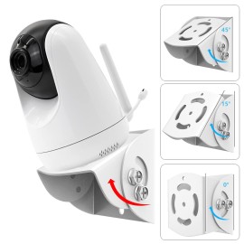 2 Pack-Adjustable Angle Baby Monitor Wall Mount for Motorola, Arlo, Infant Optics DXR-8, HelloBaby, Hellobaby Babysense Monitor Camera, Perfect Angle and Easy to Install (Camera Not Included) 2 Pack-Adjustable Angle Baby Monitor Wall Mount for Motorola, Arlo, Infant Optics DXR-8, HelloBaby, Hellobaby Babysense Monitor Camera, Perfect Angle and Easy to Install (Camera Not Included)