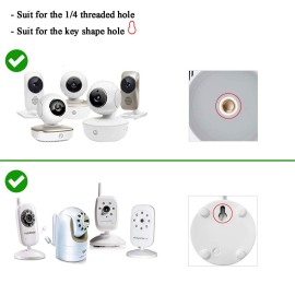 2 Pack-Adjustable Angle Baby Monitor Wall Mount for Motorola, Arlo, Infant Optics DXR-8, HelloBaby, Hellobaby Babysense Monitor Camera, Perfect Angle and Easy to Install (Camera Not Included) 2 Pack-Adjustable Angle Baby Monitor Wall Mount for Motorola, Arlo, Infant Optics DXR-8, HelloBaby, Hellobaby Babysense Monitor Camera, Perfect Angle and Easy to Install (Camera Not Included)