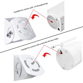 2 Pack-Adjustable Angle Baby Monitor Wall Mount for Motorola, Arlo, Infant Optics DXR-8, HelloBaby, Hellobaby Babysense Monitor Camera, Perfect Angle and Easy to Install (Camera Not Included) 2 Pack-Adjustable Angle Baby Monitor Wall Mount for Motorola, Arlo, Infant Optics DXR-8, HelloBaby, Hellobaby Babysense Monitor Camera, Perfect Angle and Easy to Install (Camera Not Included)