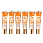Ruby Kisses Broadway Vita-Lip Clear Lip Gloss (Mango Butter 6 Pack), Ultra-Hydrating & Soothing Formula with Multi-Vitamin Oils, High-Shine Non-Sticky Finish, Nourishing Glossy Lip Balm Softens Skin