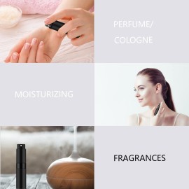 Lil Ray 8ml Portable Mini Perfume Atomizer(4 PCS)?Refilable Empty Small Spray Bottle for Travel, Twist Tpye Pocket Cologne Sprayer (Matte Black) Lil Ray 8ml Portable Mini Perfume Atomizer(4 PCS)?Refilable Empty Small Spray Bottle for Travel, Twist Tpye Pocket Cologne Sprayer (Matte Black)