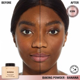 Revolution, Loose Baking Powder, Makeup Setting Powder, Long Lasting Coverage, Mattifies & Reduces Shine, Banana, 1.13 oz Revolution, Loose Baking Powder, Makeup Setting Powder, Long Lasting Coverage, Mattifies & Reduces Shine, Banana, 1.13 oz