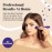 Keshima Foundation Brush Flat Top Kabuki - Premium Foundation Brush for Liquid Makeup, Cream, and Powder - Buffing, Blending, and Face (Regular Size, Neon Purple)