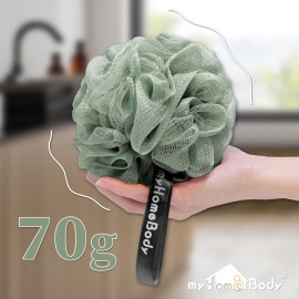 myHomeBody Large 70g Loofah Sponge, Bath Body Scrubber for Women, Men, Exfoliating Shower Pouf with Activated Charcoal - 2 Graphite Gray + 1 Sage Green, 3 Pack myHomeBody Large 70g Loofah Sponge, Bath Body Scrubber for Women, Men, Exfoliating Shower Pouf with Activated Charcoal - 2 Graphite Gray + 1 Sage Green, 3 Pack