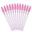 G2PLUS 300PCS Crystal Eyelash Brushes, Pink Disposable Mascara Wands Makeup Applicator, Adjustable Lash Spoolies for Eyelash Extensions and Eyebrow Brush
