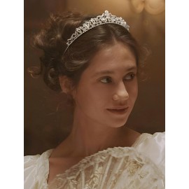 SWEETV Silver Wedding Tiaras and Crowns, Rhinestone Bridal Crown Princess Tiara Headpieces for Women and Flower Girls, Bridgerton Hair Accessories for Birthday Prom Quinceanera SWEETV Silver Wedding Tiaras and Crowns, Rhinestone Bridal Crown Princess Tiara Headpieces for Women and Flower Girls, Bridgerton Hair Accessories for Birthday Prom Quinceanera