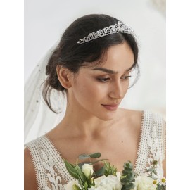 SWEETV Silver Wedding Tiaras and Crowns, Rhinestone Bridal Crown Princess Tiara Headpieces for Women and Flower Girls, Bridgerton Hair Accessories for Birthday Prom Quinceanera SWEETV Silver Wedding Tiaras and Crowns, Rhinestone Bridal Crown Princess Tiara Headpieces for Women and Flower Girls, Bridgerton Hair Accessories for Birthday Prom Quinceanera