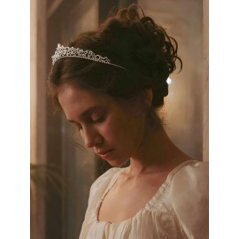 SWEETV Silver Wedding Tiaras and Crowns, Rhinestone Bridal Crown Princess Tiara Headpieces for Women and Flower Girls, Bridgerton Hair Accessories for Birthday Prom Quinceanera SWEETV Silver Wedding Tiaras and Crowns, Rhinestone Bridal Crown Princess Tiara Headpieces for Women and Flower Girls, Bridgerton Hair Accessories for Birthday Prom Quinceanera