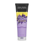 John Frieda Violet Crush Purple Conditioner, Purple Conditioner for Blonde Hair, Crushed Violet Pigments Neutralize Brassy Tones for Cooler, Brighter Blonde, 8.3 Oz