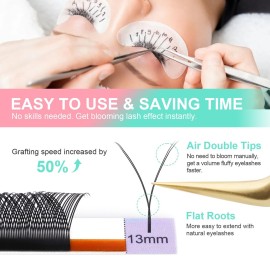 NAGARAKU YY Eyelash Extensions Supplies Y Lash 4D Easy Fan Russian Volume Crisscross YY Eyelashes Handwoven Y Shaped Mesh Wispy Clusters 12 Rows Pre Fanned Eye Lashes Black - 0.07mm D Curl 8-15mm Mix NAGARAKU YY Eyelash Extensions Supplies Y Lash 4D Easy Fan Russian Volume Crisscross YY Eyelashes Handwoven Y Shaped Mesh Wispy Clusters 12 Rows Pre Fanned Eye Lashes Black - 0.07mm D Curl 8-15mm Mix