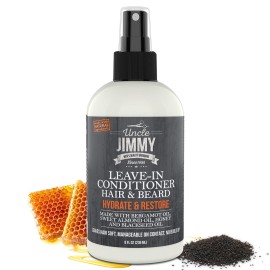 Uncle Jimmy Products Leave-In Conditioner for Healthy Beard Growth, Softening Hair, Hydrating Skin, and Eliminating Dandruff - 8 Fl Oz Uncle Jimmy Products Leave-In Conditioner for Healthy Beard Growth, Softening Hair, Hydrating Skin, and Eliminating Dandruff - 8 Fl Oz