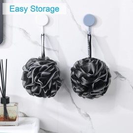 AmazerBath Loofah Sponge 75g/Piece, Loofah for Men Body Scrubber - Bath Sponge Loofa Set of 4 Black (Large) AmazerBath Loofah Sponge 75g/Piece, Loofah for Men Body Scrubber - Bath Sponge Loofa Set of 4 Black (Large)