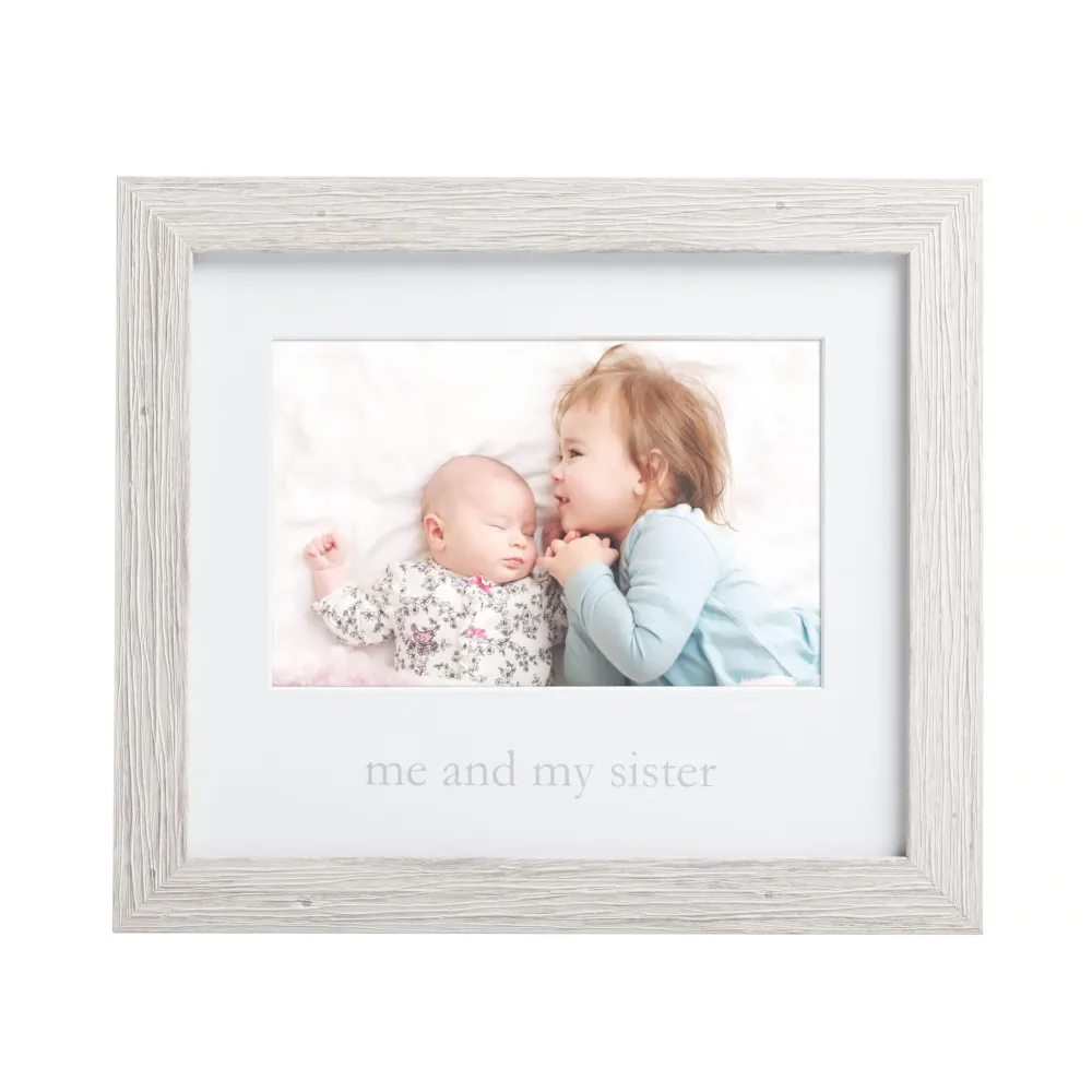 Kate & Milo Rustic Me & My Sister Frame, Sibling Keepsake, Ideal Little or Big Sister Gift, Gender Neutral Nursery Decor Kate & Milo Rustic Me & My Sister Frame, Sibling Keepsake, Ideal Little or Big Sister Gift, Gender Neutral Nursery Decor