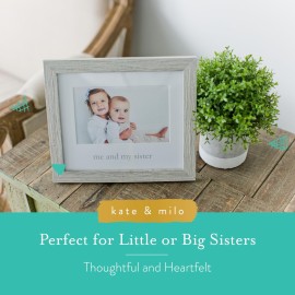 Kate & Milo Rustic Me & My Sister Frame, Sibling Keepsake, Ideal Little or Big Sister Gift, Gender Neutral Nursery Decor Kate & Milo Rustic Me & My Sister Frame, Sibling Keepsake, Ideal Little or Big Sister Gift, Gender Neutral Nursery Decor