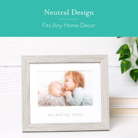 Kate & Milo Rustic Me & My Sister Frame, Sibling Keepsake, Ideal Little or Big Sister Gift, Gender Neutral Nursery Decor Kate & Milo Rustic Me & My Sister Frame, Sibling Keepsake, Ideal Little or Big Sister Gift, Gender Neutral Nursery Decor