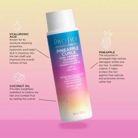 Pacifica Beauty 12.0 Fl Oz Pineapple Curls Curl Enhancing Shampoo - Hydrating & Frizz Control with Argan Oil & Hyaluronic Acid, Vegan + Cruelty Free Pacifica Beauty 12.0 Fl Oz Pineapple Curls Curl Enhancing Shampoo - Hydrating & Frizz Control with Argan Oil & Hyaluronic Acid, Vegan + Cruelty Free