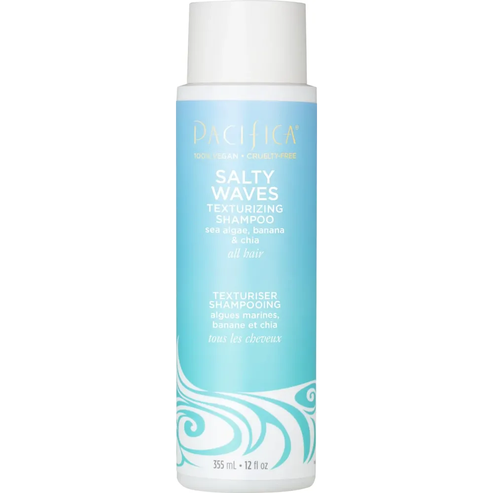 Pacifica Salty Waves Texturizing Shampoo - Beachy Textured, Messy Look, Hair Styles - Moisturizing Hair Care w/ Vitamin B & E - Banana Scent Clean Beauty Vegan & Cruelty-Free Dermatologist Tested Pacifica Salty Waves Texturizing Shampoo - Beachy Textured, Messy Look, Hair Styles - Moisturizing Hair Care w/ Vitamin B & E - Banana Scent Clean Beauty Vegan & Cruelty-Free Dermatologist Tested