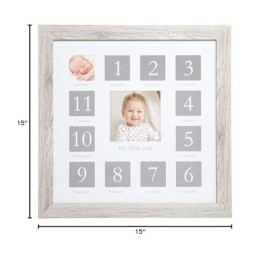 Kate & Milo My First Year Frame, Newborn To First Birthday Photo Frame, Baby Keepsake Nursery Frame, Rustic Wood Kate & Milo My First Year Frame, Newborn To First Birthday Photo Frame, Baby Keepsake Nursery Frame, Rustic Wood