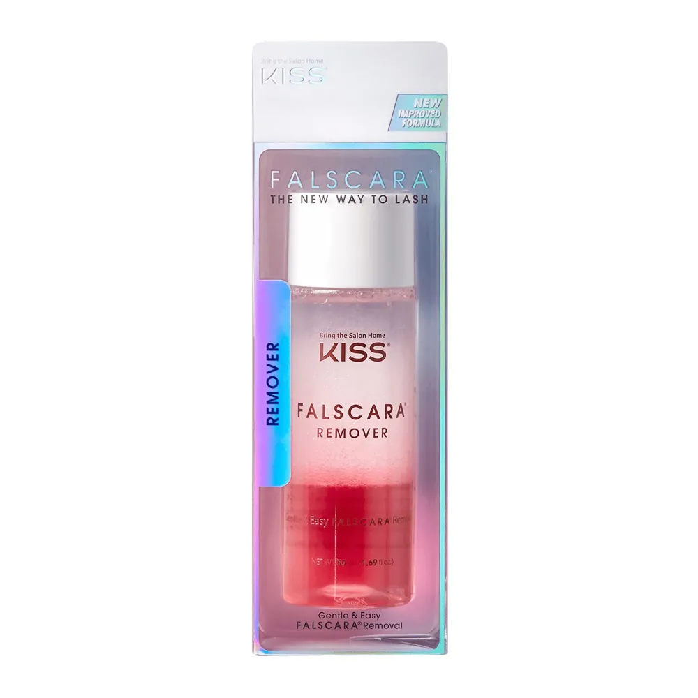 KISS Falscara DIY Eyelash Extension Remover with Natural Rosewater - Gentle Soothing Nourishing Eye Cleanser for Removal of Artificial False Synthetic Eyelashes, Lash Wisps, and Bond & Seal Adhesive KISS Falscara DIY Eyelash Extension Remover with Natural Rosewater - Gentle Soothing Nourishing Eye Cleanser for Removal of Artificial False Synthetic Eyelashes, Lash Wisps, and Bond & Seal Adhesive
