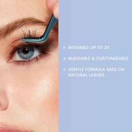 KISS Falscara DIY Eyelash Extension Remover with Natural Rosewater - Gentle Soothing Nourishing Eye Cleanser for Removal of Artificial False Synthetic Eyelashes, Lash Wisps, and Bond & Seal Adhesive KISS Falscara DIY Eyelash Extension Remover with Natural Rosewater - Gentle Soothing Nourishing Eye Cleanser for Removal of Artificial False Synthetic Eyelashes, Lash Wisps, and Bond & Seal Adhesive