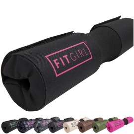 FITGIRL - Hip Thrust Pad and Squat Pad for Leg Day, Barbell Pad Stays in Place Secure, Thick Cushion for Comfortable Squats Lunges Glute Bridges, Olympic Bar and Smith Machine FITGIRL - Hip Thrust Pad and Squat Pad for Leg Day, Barbell Pad Stays in Place Secure, Thick Cushion for Comfortable Squats Lunges Glute Bridges, Olympic Bar and Smith Machine