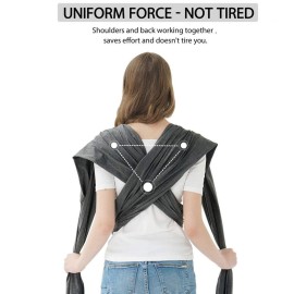 Baby Wraps Carrier, Jeroray Baby Carrier,Hands Free Infant Carrier, Lightweight,Breathable,Softness,Heather Grey Baby Wraps Carrier, Jeroray Baby Carrier,Hands Free Infant Carrier, Lightweight,Breathable,Softness,Heather Grey