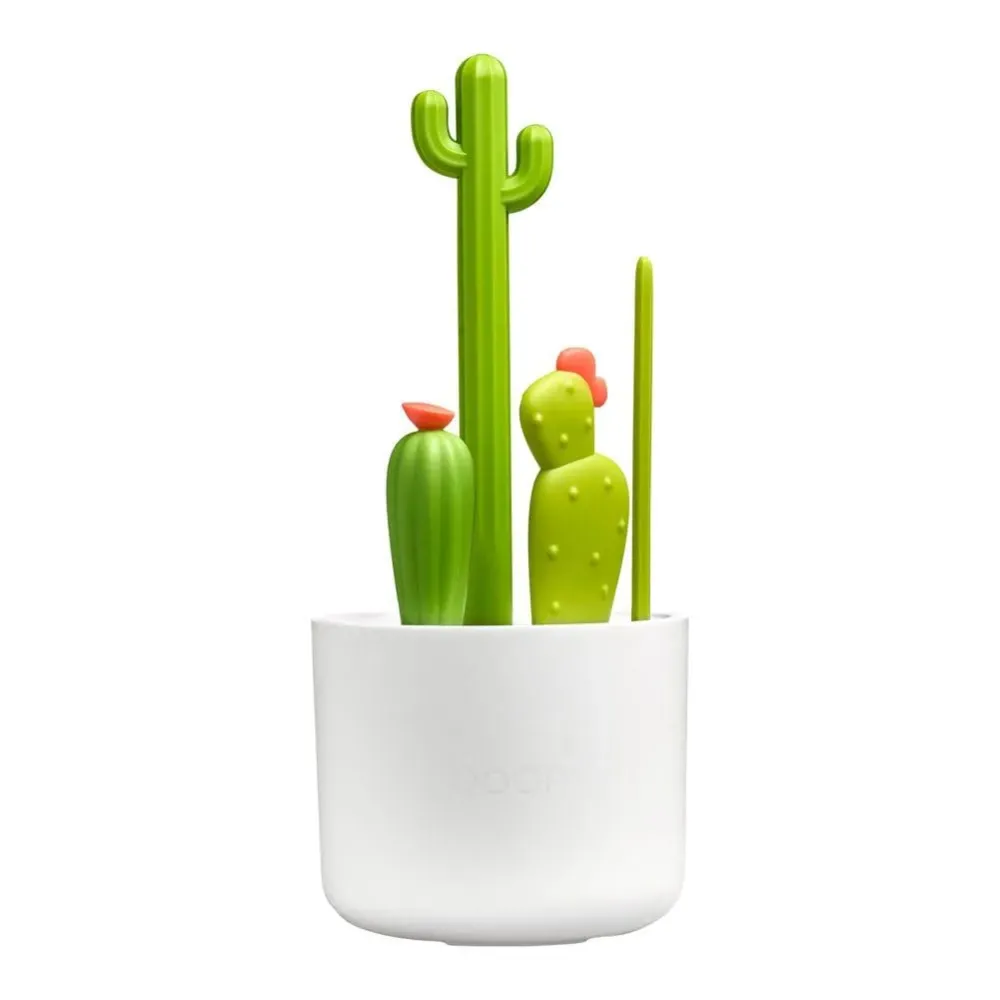 Boon Cacti Bottle Cleaning Brush Set - Includes Bottle Brush, Nipple Brush, Detail Brush, and Straw Brush - Baby Bottle Brush Set for Bottle Drying Rack - Baby Essentials - 4 Count Boon Cacti Bottle Cleaning Brush Set - Includes Bottle Brush, Nipple Brush, Detail Brush, and Straw Brush - Baby Bottle Brush Set for Bottle Drying Rack - Baby Essentials - 4 Count