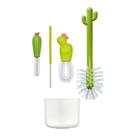 Boon Cacti Bottle Cleaning Brush Set - Includes Bottle Brush, Nipple Brush, Detail Brush, and Straw Brush - Baby Bottle Brush Set for Bottle Drying Rack - Baby Essentials - 4 Count Boon Cacti Bottle Cleaning Brush Set - Includes Bottle Brush, Nipple Brush, Detail Brush, and Straw Brush - Baby Bottle Brush Set for Bottle Drying Rack - Baby Essentials - 4 Count