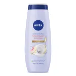 NIVEA Refreshing White Peach and Jasmine Body Wash with Nourishing Serum, Scented Body Wash for Women, Enriched with Provitamin B5 and Vitamin E, 20 Fl Oz Bottle