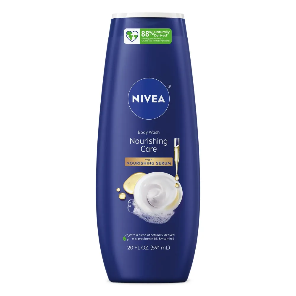 NIVEA Nourishing Care Body Wash with Nourishing Serum, Moisturizing Body Wash for Women, Enriched with Provitamin B5 and Vitamin E, 20 Fl Oz Bottle NIVEA Nourishing Care Body Wash with Nourishing Serum, Moisturizing Body Wash for Women, Enriched with Provitamin B5 and Vitamin E, 20 Fl Oz Bottle