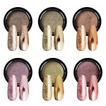SAVILAND Chrome Nail Powder Set: 6 Colors Metallic Gold Chrome Nail Powder Mirror Effect Holographic Chameleon Pigment Chrome Powder for Gel Nails Manicure Nail Glitter Dust for Nail Art Decorations