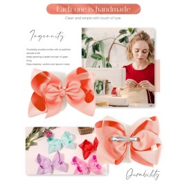 Choicbaby 28pcs 6 Inch Hair Bows for Girls Large Hair Bows with Alligator Clips Toddler Hair Accessories for Baby Girls Kids Teens Choicbaby 28pcs 6 Inch Hair Bows for Girls Large Hair Bows with Alligator Clips Toddler Hair Accessories for Baby Girls Kids Teens