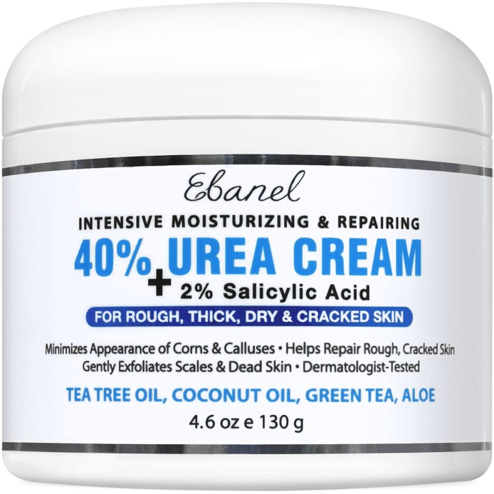 Ebanel Urea Cream 40% plus Salicylic Acid 2%, Foot Cream for Dry Cracked Heels Feet Knees Elbows Hands, Foot Dead Skin Cuticle Callus Remover Toenail Softener, Keratolytic Skin Barrier Repair Cream Ebanel Urea Cream 40% plus Salicylic Acid 2%, Foot Cream for Dry Cracked Heels Feet Knees Elbows Hands, Foot Dead Skin Cuticle Callus Remover Toenail Softener, Keratolytic Skin Barrier Repair Cream