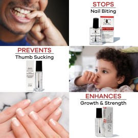 Ellie Chase Stop Nail Biting Deterrent Treatment Polish Extra Bitter Taste 0.5 Oz | Stop Putting Fingers In Your Mouth | Safe For Adults & Kids | Helps Nail Growth Made in USA | DBP Free, TPHP Free Ellie Chase Stop Nail Biting Deterrent Treatment Polish Extra Bitter Taste 0.5 Oz | Stop Putting Fingers In Your Mouth | Safe For Adults & Kids | Helps Nail Growth Made in USA | DBP Free, TPHP Free