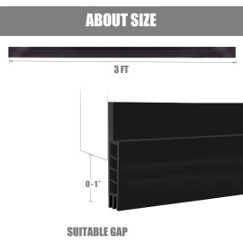 Suptikes 2 Pack Door Draft StopperDoor Sweep for Exterior & Interior Doors,Door Bottom Seal Dust and Noise Insulation Weather Stripping Draft Guard Insulator, 1.8 W x 37 L,Black Suptikes 2 Pack Door Draft StopperDoor Sweep for Exterior & Interior Doors,Door Bottom Seal Dust and Noise Insulation Weather Stripping Draft Guard Insulator, 1.8 W x 37 L,Black