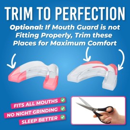 HONEYBULL Anti Grinding Guard Set [6 Pack - Thick] Comes in Bigger Size for Heavy Grinding | Comfortable Custom Mouth Guard for Nighttime Teeth Grinding