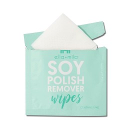ella+mila Soy Nail Polish Remover Wipes Non-Acetone Lint Free Nail Wipes - Non-Toxic Fingernail Polish Remover - Unscented & Enriched with Vitamins A,C & E (12 Pack) ella+mila Soy Nail Polish Remover Wipes Non-Acetone Lint Free Nail Wipes - Non-Toxic Fingernail Polish Remover - Unscented & Enriched with Vitamins A,C & E (12 Pack)