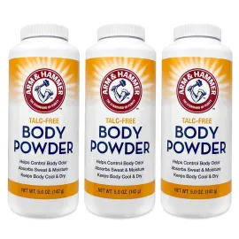 Talc-Free Body Powder for Body Odor Sweat & Moisture (3 pack)