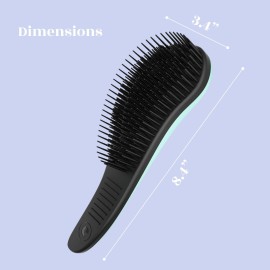 Crave Naturals Biggie Glide Thru Hair Brush - Detangler Brush for Curly, Straight, Wet or Dry Hair - Gentle Detangling Brushes for Adults, Kids, Toddlers - Hair Accessories for Women, 8.4x3.4 - Mint Crave Naturals Biggie Glide Thru Hair Brush - Detangler Brush for Curly, Straight, Wet or Dry Hair - Gentle Detangling Brushes for Adults, Kids, Toddlers - Hair Accessories for Women, 8.4x3.4 - Mint