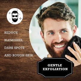 The Rustic Man Terry Wash Cloths for Face and Body, Dual-Sided Cleansing and Exfoliating Washcloths, Machine Wash, Black, 3 Count The Rustic Man Terry Wash Cloths for Face and Body, Dual-Sided Cleansing and Exfoliating Washcloths, Machine Wash, Black, 3 Count